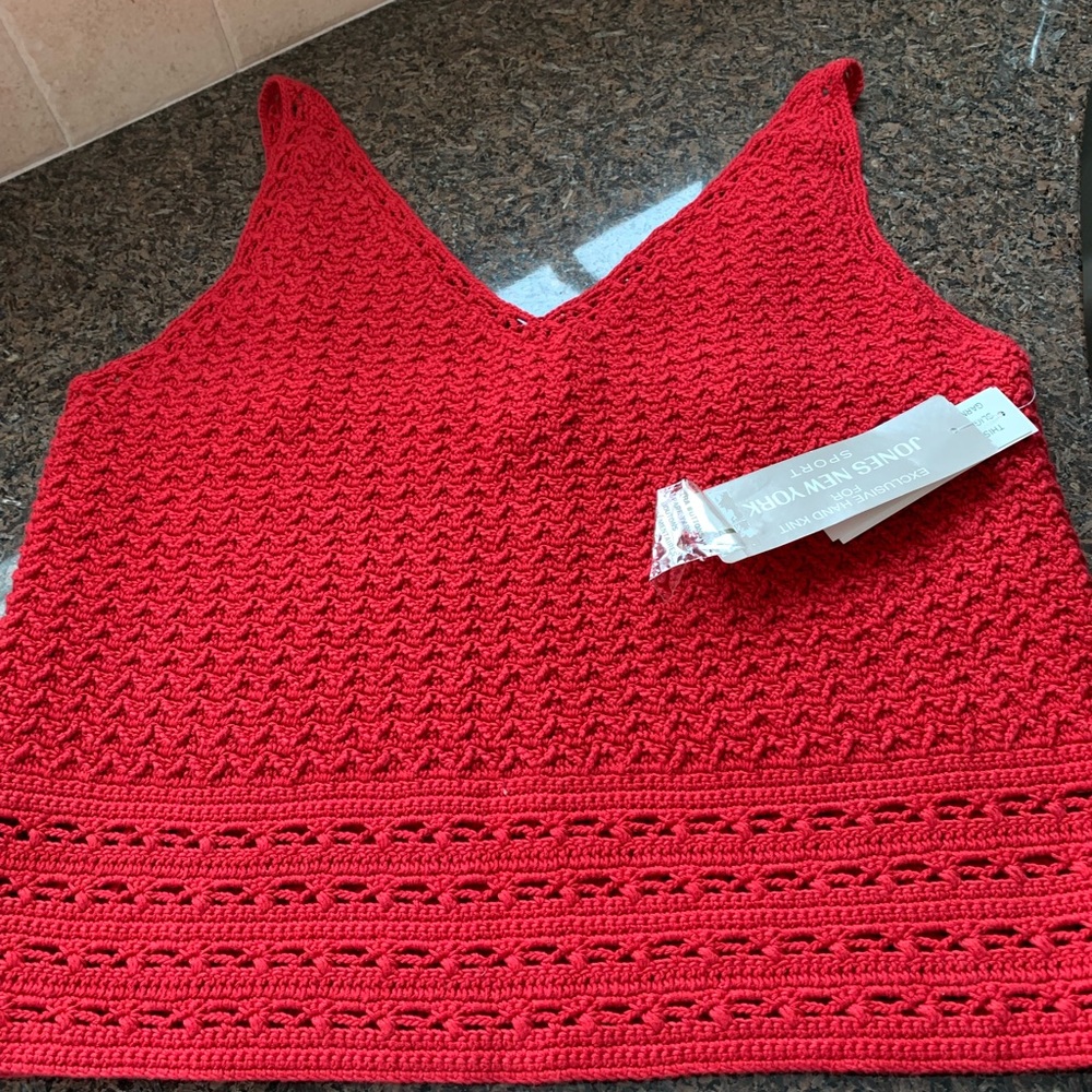 Jones New York cotton knit top